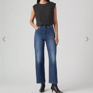 Levi’s Ribcage Straight Ankle Women’s Jeans- W26 L27- dark wash